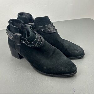 Clarks Black Leather Ankle Boots